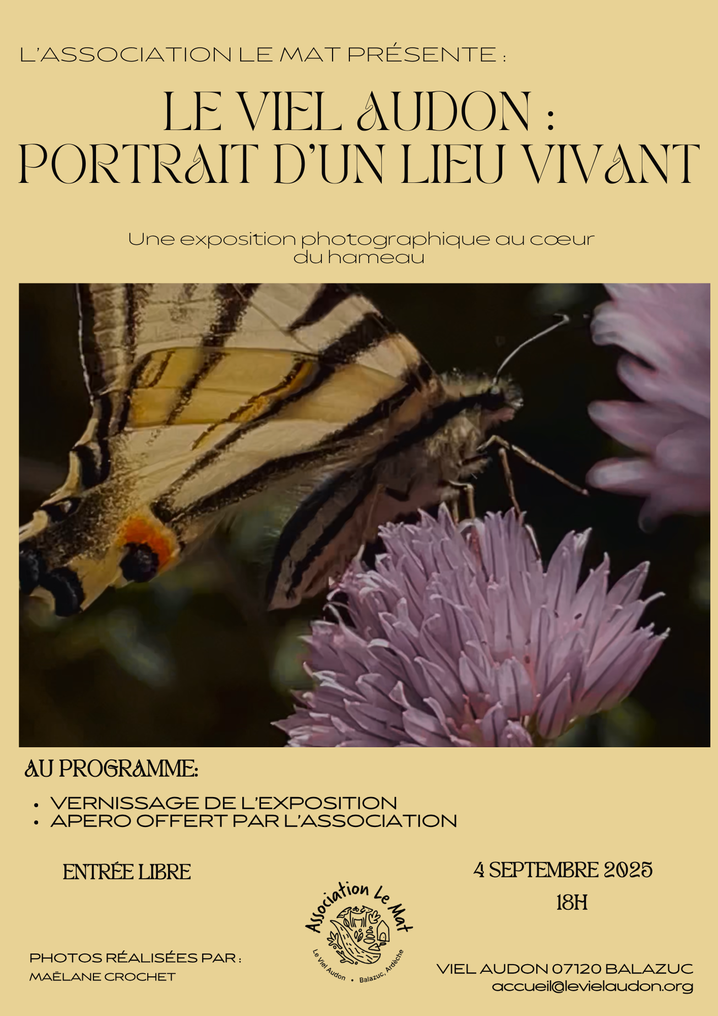 Noir Blanc élégant Photo Evènement Exposition Musée Art Moderne Affiche Poster